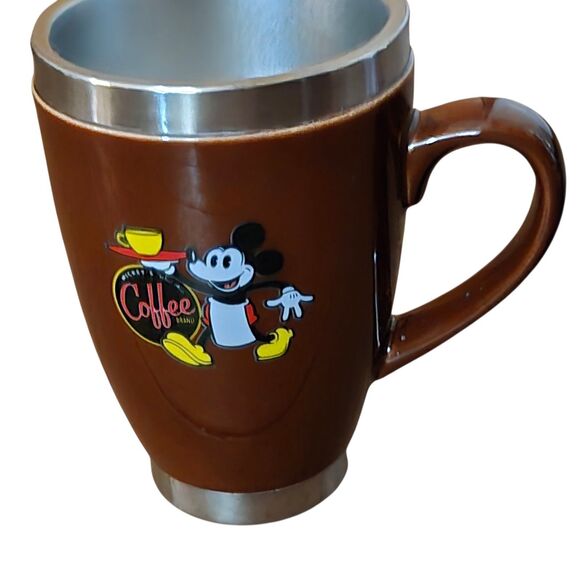 Disney Theme Parks Mickeys Really Swell Coffee Brand Stainless-Steel Mug - Picture 2 of 5